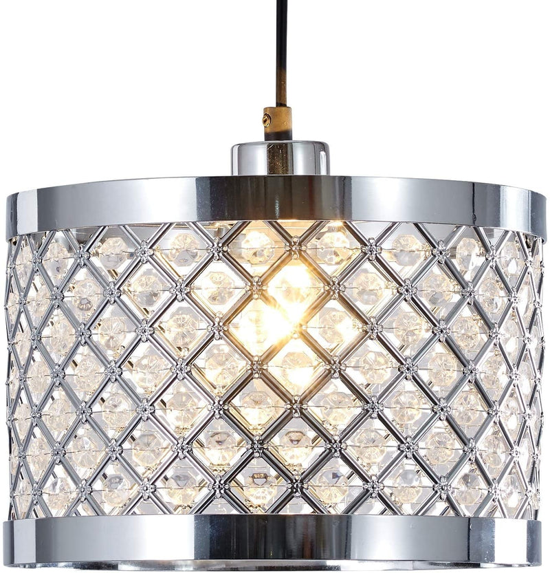 Moda Sparkly Ceiling Pendant Light Shade Fitting Chandelier, Metal, Silver,Copper