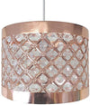 Moda Sparkly Ceiling Pendant Light Shade Fitting Chandelier, Metal, Silver,Copper