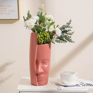 Man Face Flower Vase