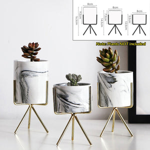 Nordic Minimalism Style Marble Pattern Vase