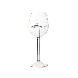 Built-in Shark Wine Glass