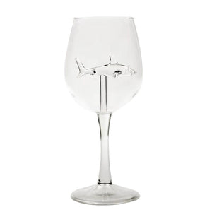 Built-in Shark Wine Glass