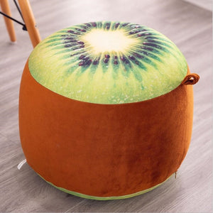 3D Fruit Pattern Inflatable Foot Stool