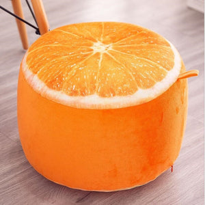 3D Fruit Pattern Inflatable Foot Stool