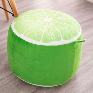 3D Fruit Pattern Inflatable Foot Stool