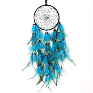 Girl Heart Dream Catcher National Feather Ornaments Lace Ribbons Feathers Wrapped Lights Girls Room Decor Dreamcatcher