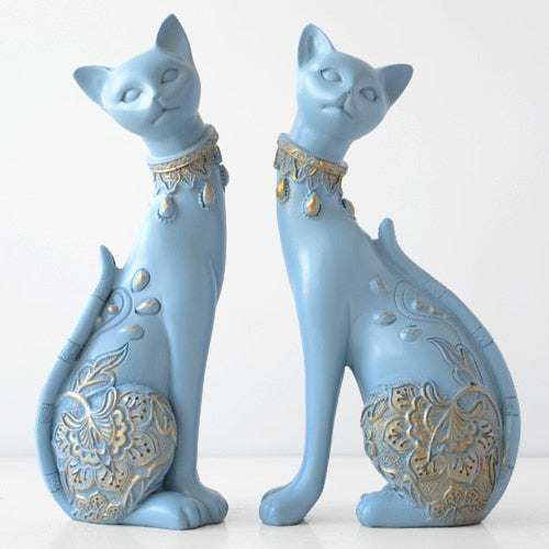 Figurine Cat Decorative Resin Statue