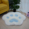 Cute Cat Paw Pattern Soft Plush Carpet Home Sofa Coffee Table Floor Mat Bedroom Bedside Decorative Carpet