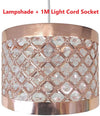 Moda Sparkly Ceiling Pendant Light Shade Fitting Chandelier, Metal, Silver,Copper