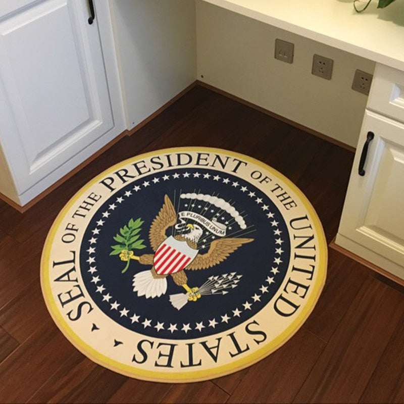 American Eagle Round Carpets in the Bedroom Children Room's Rugs for Living Room Chair Mat Floor Thermal Mats For Kids Doormat