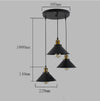 Black Vintage Industrial Pendant Light