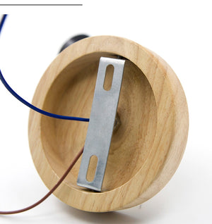 Retro Wood Industrial Wall Lamp