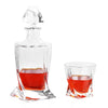 Elegant 7-Piece Whiskey Decanter Set with 6 Twist Glasses