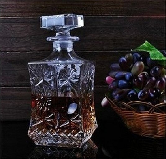 Crystal Glass Wine Bottle