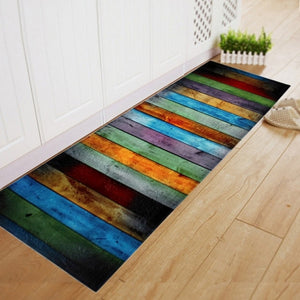 Moroccan Area Rugs Nordic Non-Slip Kitchen Door Mat Living Room Carpets Soft Flannel Bedroom Bedside Blanket Tatami Home Decor