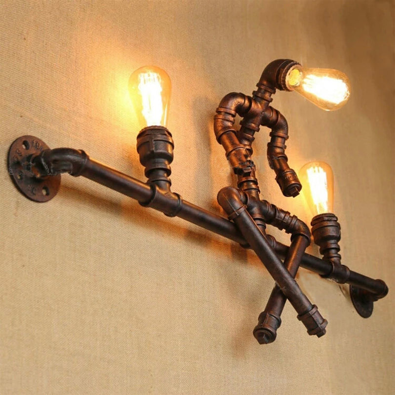 Vintage handmade industrial lamp