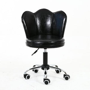 Simple Rotate Makeup Chair Modern Lifting Office Chair with Wheels Computer Chair PU and Metal Beauty Chair Home Furniture
