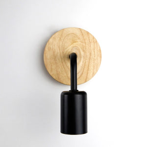Retro Wood Industrial Wall Lamp