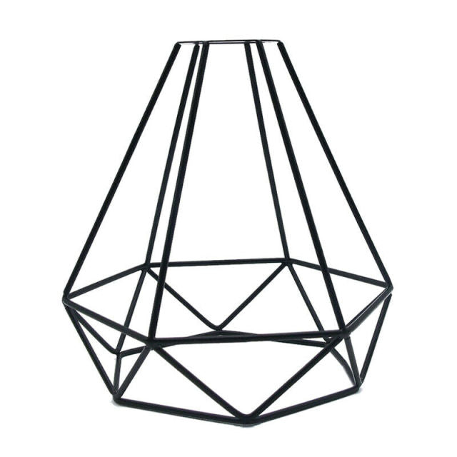 New Lampshade Only Retro Edison Metal Wire Cage Shaped Hanging Pendant Light Shade Chandelier Lamp Cover Without Bulb 1pcs