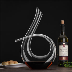 Handmade Crystal Wine Pourer Glass Decanter