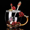 Flower Enamel Glass