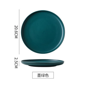 Solid Color Round Dinner Plate