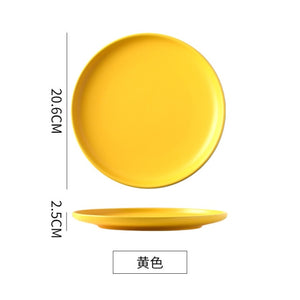 Solid Color Round Dinner Plate