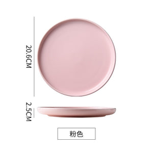 Solid Color Round Dinner Plate