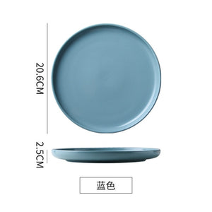 Solid Color Round Dinner Plate