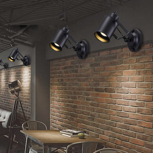 Vintage Adjustable Industrial Metal Wall Lamp
