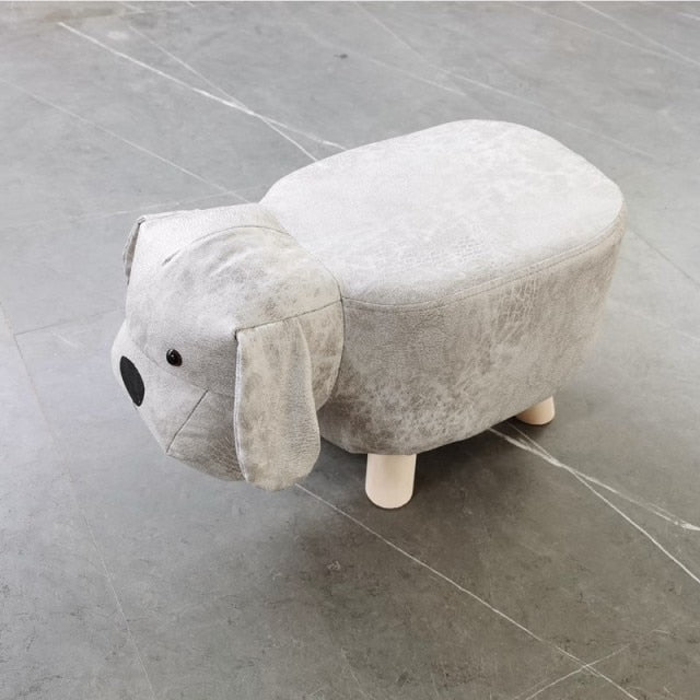 Cartoon Animal Elephant Calf Wooden Bench Home Decor Simple Fashion Creative Unique Shape Baby Sofa Adult Shoe Changing Stool