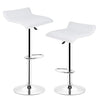 2 Pcs Modern Bar Stool with Footrest