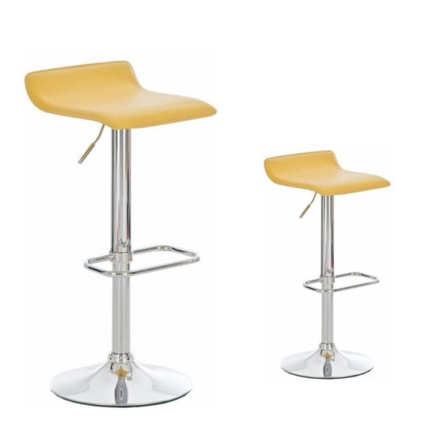 2 Pcs Modern Bar Stool with Footrest