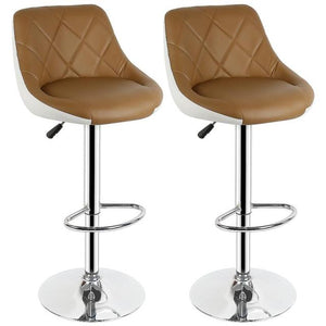 2Pcs/Set Modern Bar Chairs Dining Room Chairs Adjustable Swivel Bar Stools Kitchen Counter Dining Chairs Home Office Chair HWC