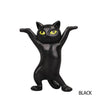 1pc Funny Cat Pen Holder Black Gift Enchanting Pen Holders Toys Weightlifting Cat Kids Adult Doll Toy Home Figurines Decoration