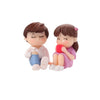 Mini Couple Figures Grandma Grandpa Sweety Lovers Couple Ornament For Fairy Garden Figurines Miniature Home Decoration