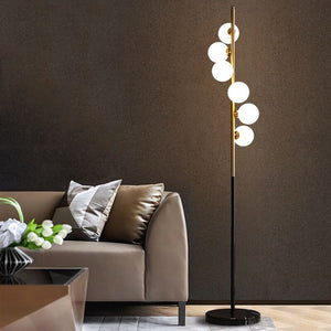 Modern Glass Ball LED Floor Lamp