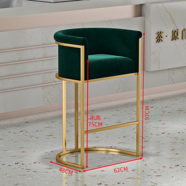 Luxury Dining Bar Chair Minimalist Gold Industrial Office Chair Waiting Bar Furniture Cadeiras De Jantar Chairs Living Room