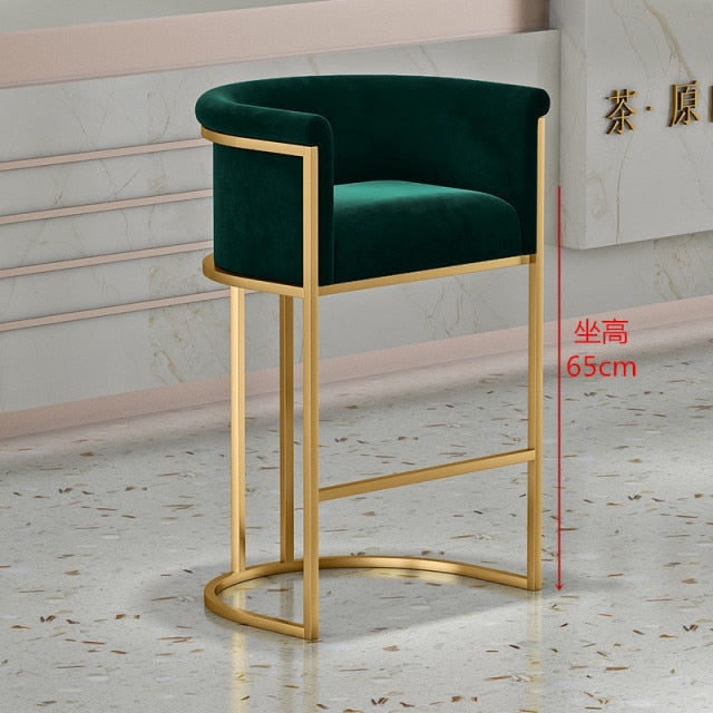 Luxury Dining Bar Chair Minimalist Gold Industrial Office Chair Waiting Bar Furniture Cadeiras De Jantar Chairs Living Room