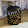 Nordic Stool Household Light Luxury Steel Bar Stool Simple Net Red Fabric Thicken High Round Stool Fashion Golden Stool