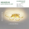 Led Ceiling fan, Modern Simple Style Round Ceiling Lamp, Suitable for Dining Room, Bedroom and Living Room