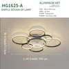 Led Ceiling fan, Modern Simple Style Round Ceiling Lamp, Suitable for Dining Room, Bedroom and Living Room