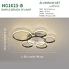 Led Ceiling fan, Modern Simple Style Round Ceiling Lamp, Suitable for Dining Room, Bedroom and Living Room