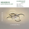 Led Ceiling fan, Modern Simple Style Round Ceiling Lamp, Suitable for Dining Room, Bedroom and Living Room