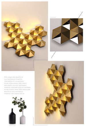 Luxury Honeycomb Nest Design Wall Lamp