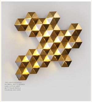 Luxury Honeycomb Nest Design Wall Lamp