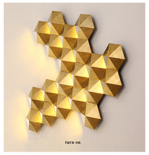 Luxury Honeycomb Nest Design Wall Lamp