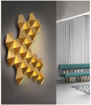 Luxury Honeycomb Nest Design Wall Lamp