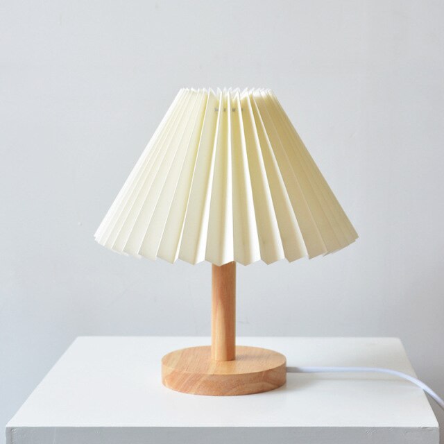 Retro Wooden Aluminium Table Lamp