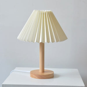 Retro Wooden Aluminium Table Lamp